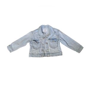 Zara Kids Girls Denim Trucker Jean Jacket Light Wash Size 6